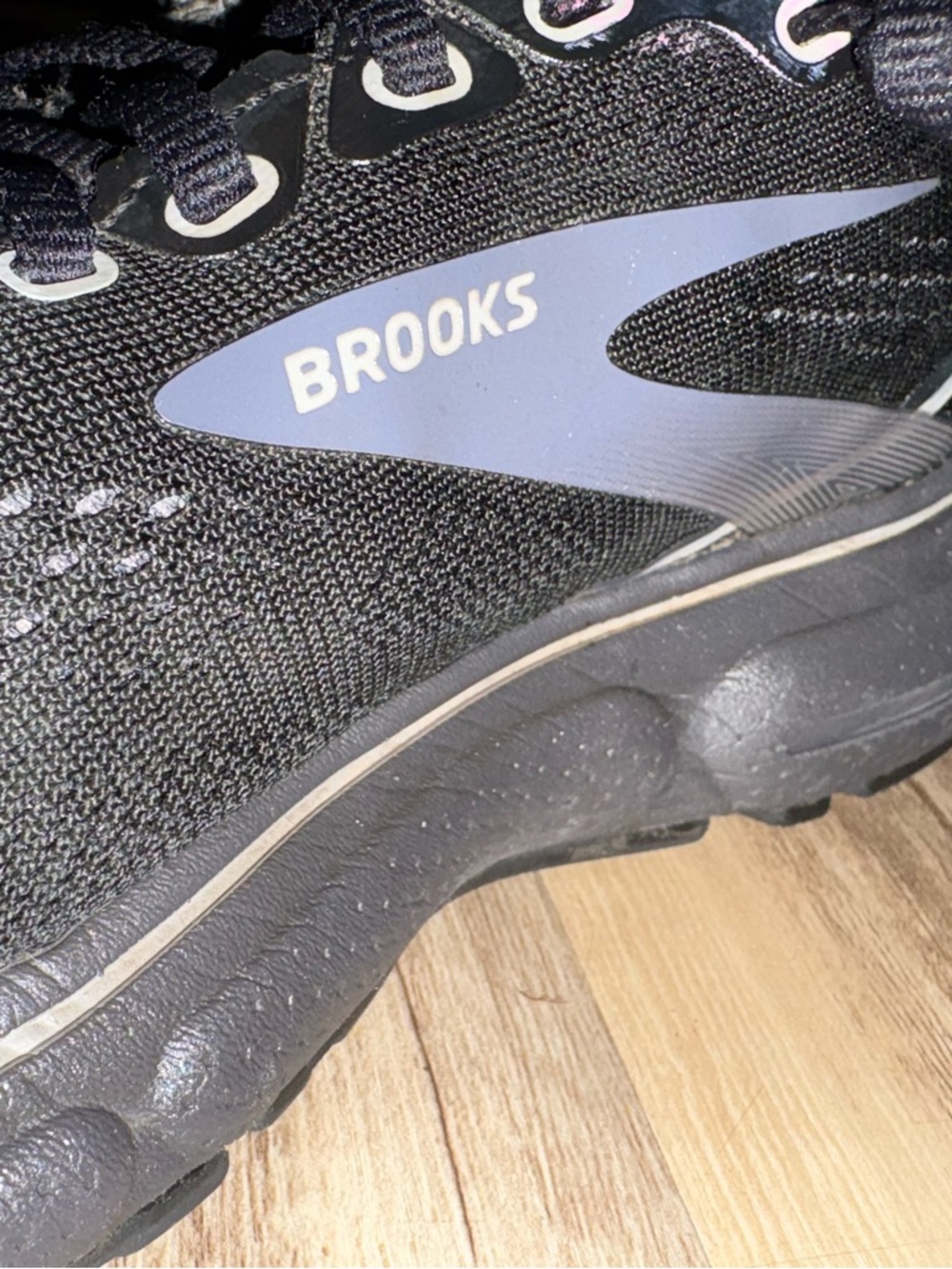 Brooks Black and Blue Running Shoe
